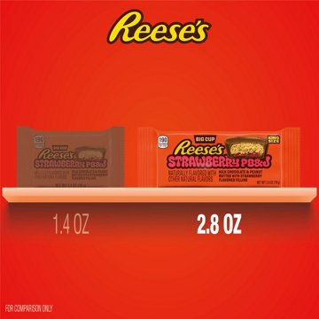 Reese's Strawberry PB&J Milk Chocolate Peanut Butter Cups Candy - King Size