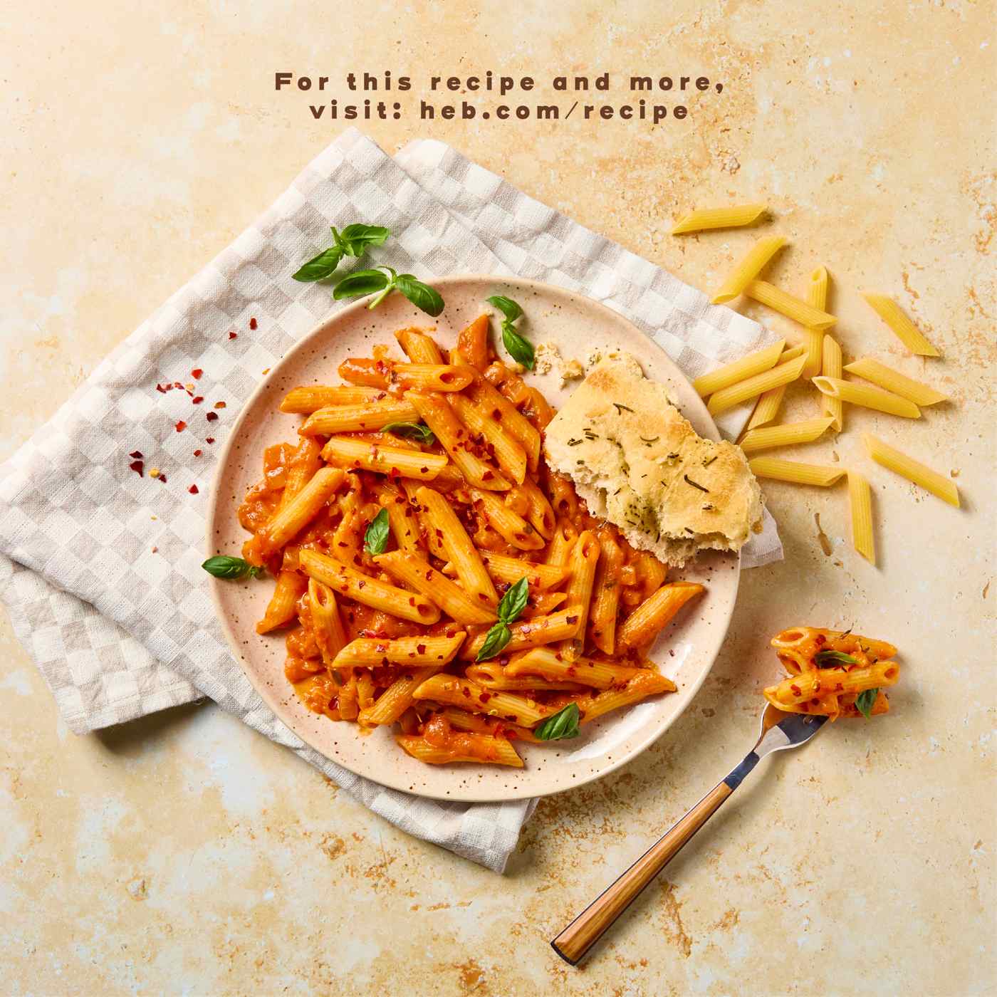 Midtown by H-E-B Bronze Cut Penne Rigate Pasta; image 2 of 2