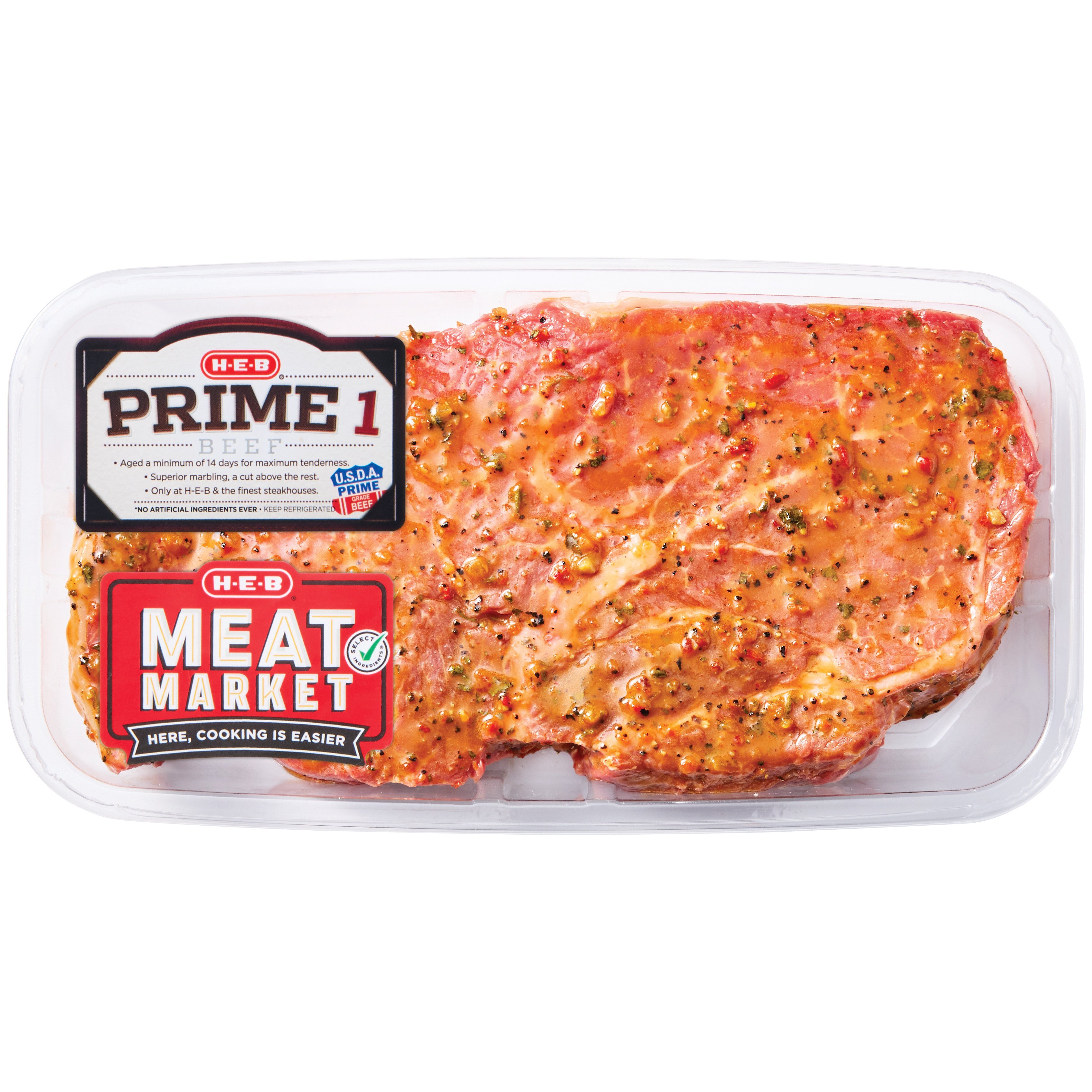 H-E-B Meat Market Prime 1 Beef Sirloin Steak - Southwest Marinade ...