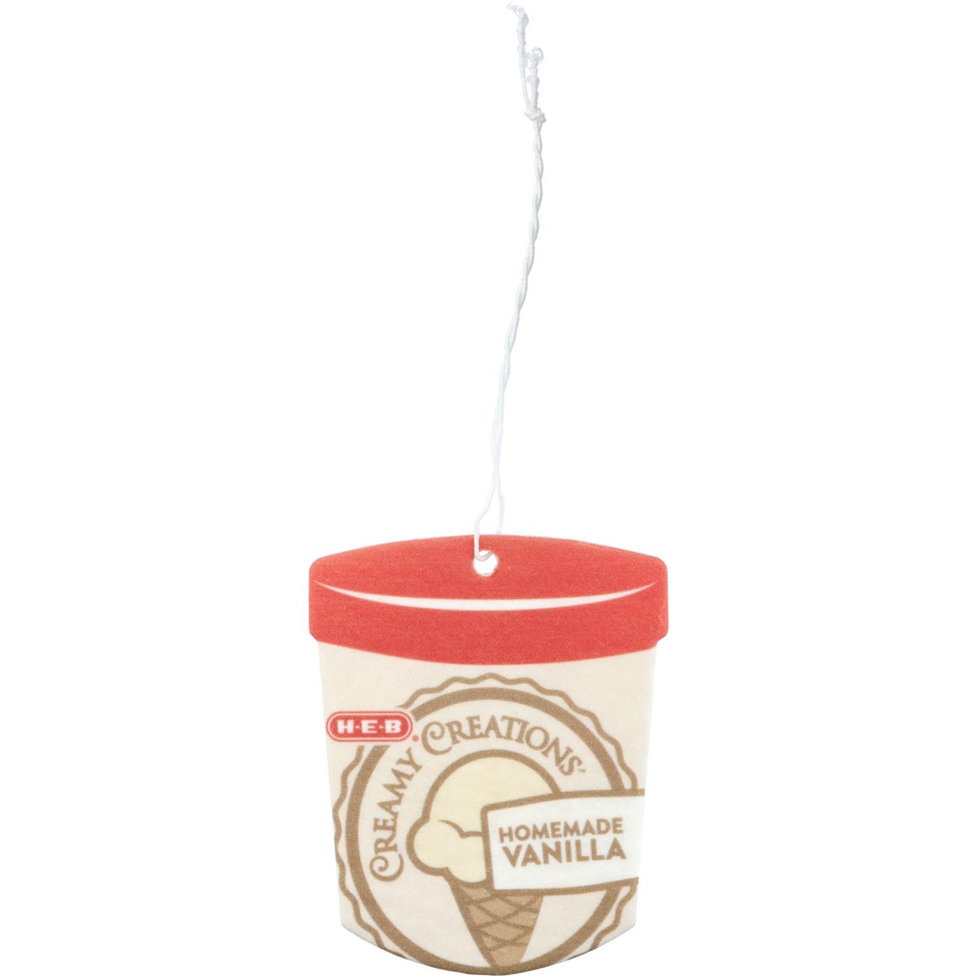 H-E-B Flavor Favorites Car Air Fresheners - Creamy Creations Homemade Vanilla Ice Cream; image 3 of 3