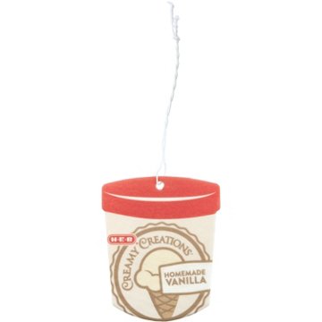 H-E-B Flavor Favorites Car Air Fresheners - Creamy Creations Homemade Vanilla Ice Cream, 3 pk