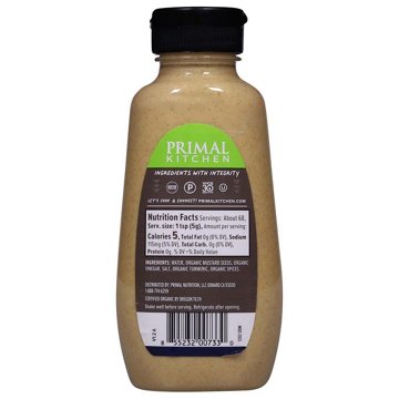 Primal Kitchen Organic Dijon Mustard, 12 oz