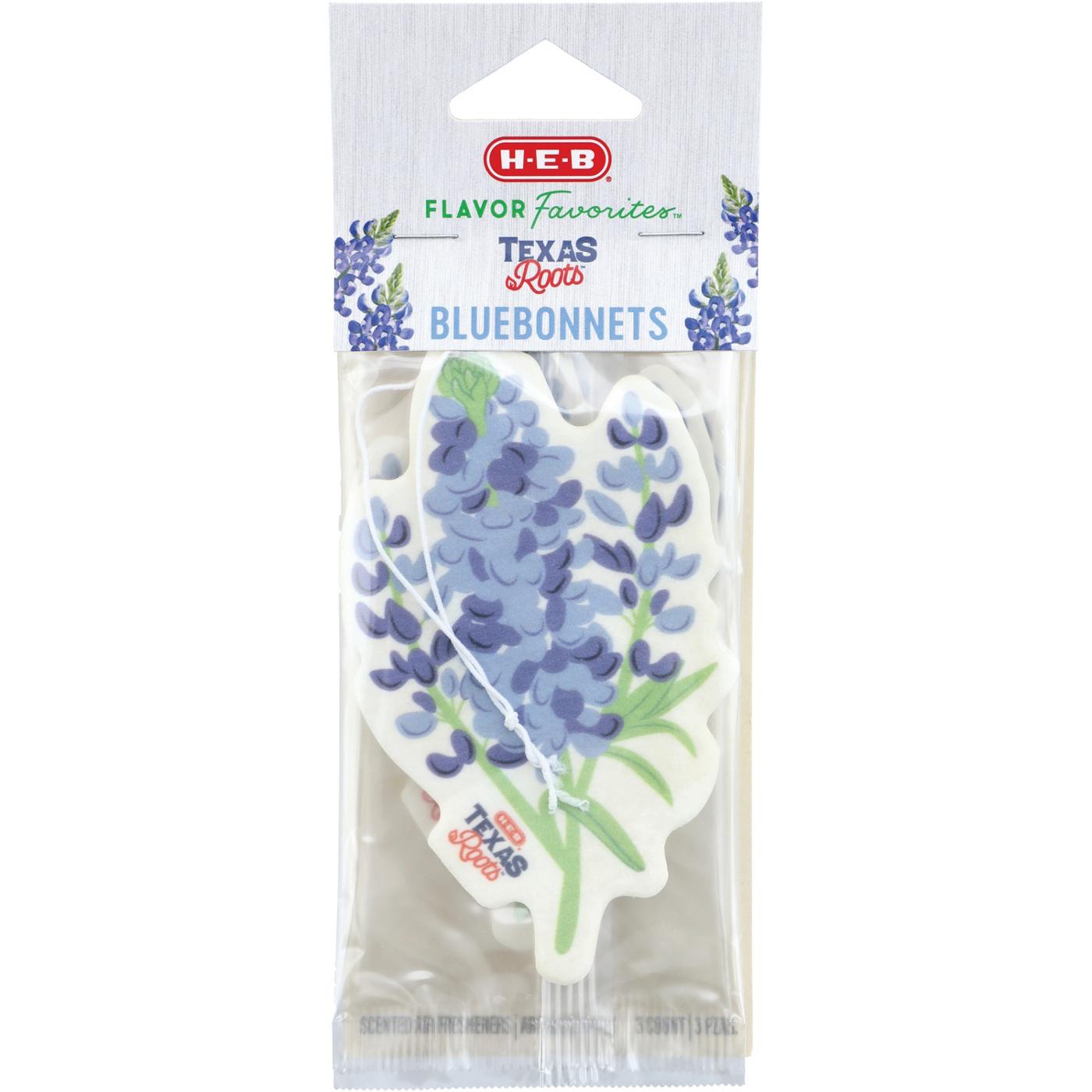 H-E-B Flavor Favorites Car Air Fresheners - Texas Roots Bluebonnets; image 1 of 3