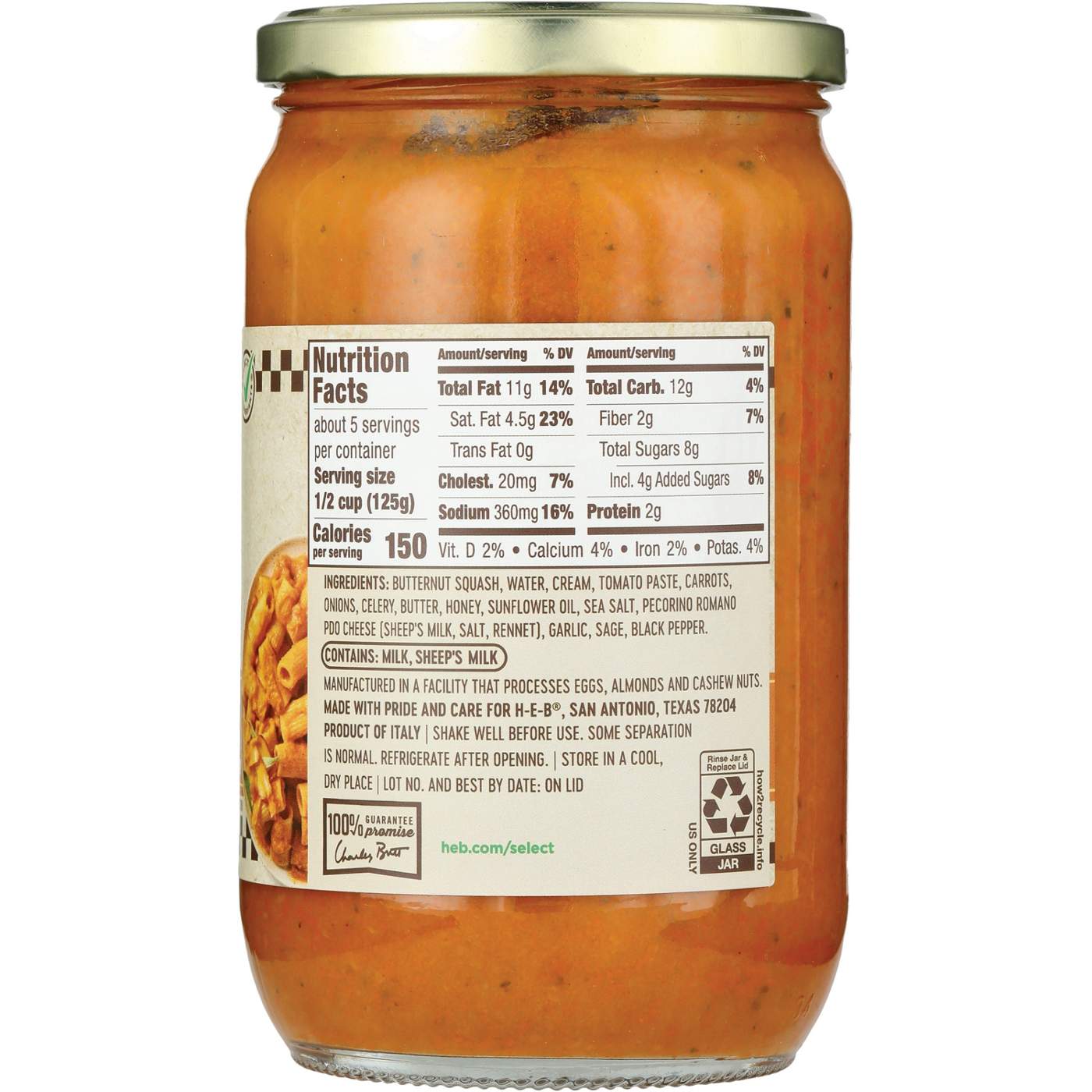 Midtown by H-E-B Butternut Squash Pasta Sauce; image 2 of 2