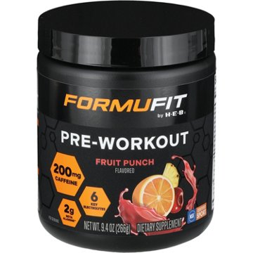 FORMUFIT by H-E-B Pre-Workout Fruit Punch