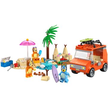 LEGO Bluey's Beach & Family Car Trip Set, 133 pc