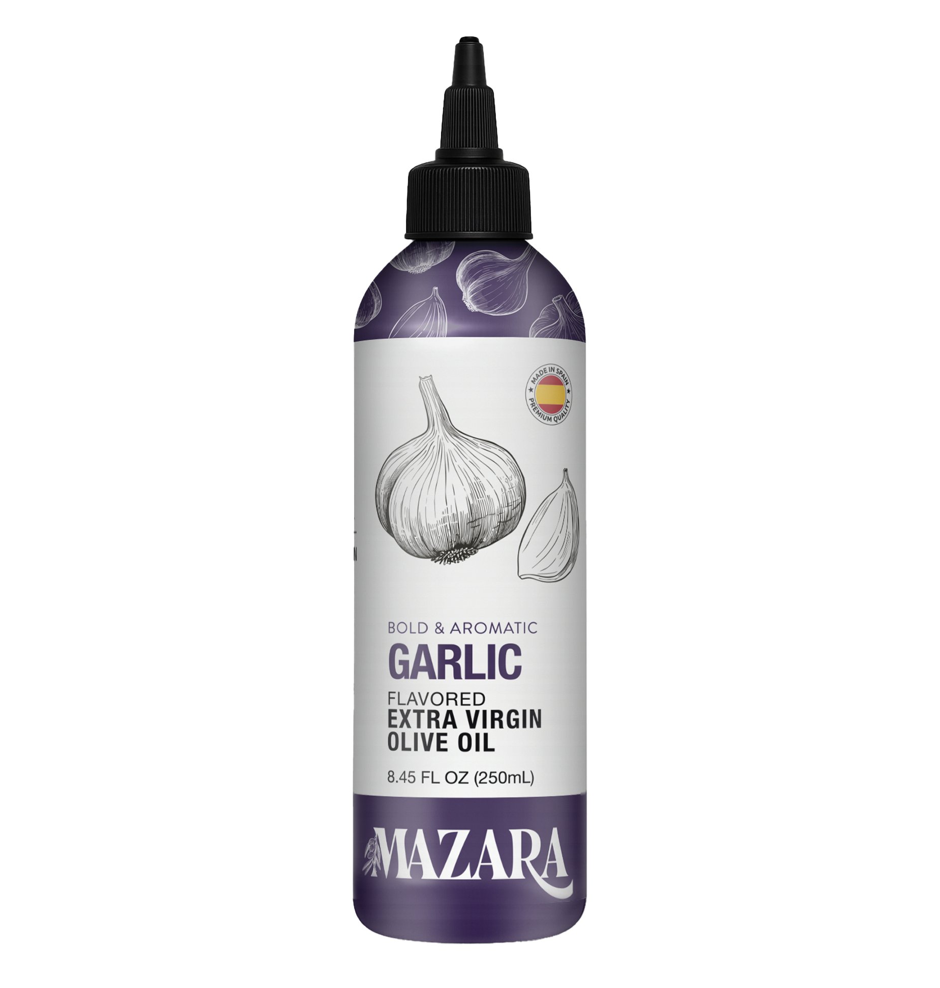 Mazara Extra Virgin Olive Oil Garlic, 8.45 oz | Central Market