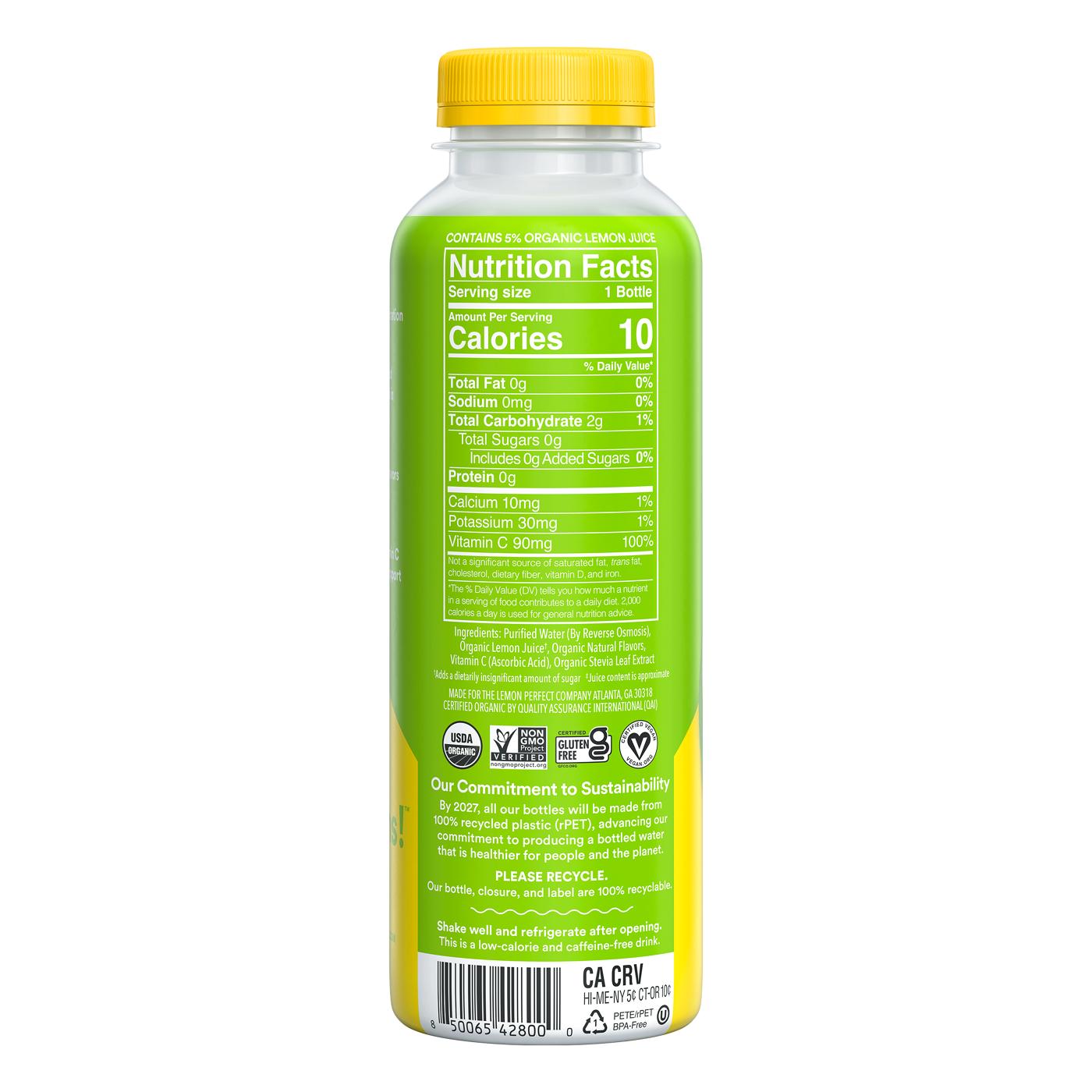Lemon Perfect Organic Zero Sugar Lemon Water - Lime; image 2 of 3