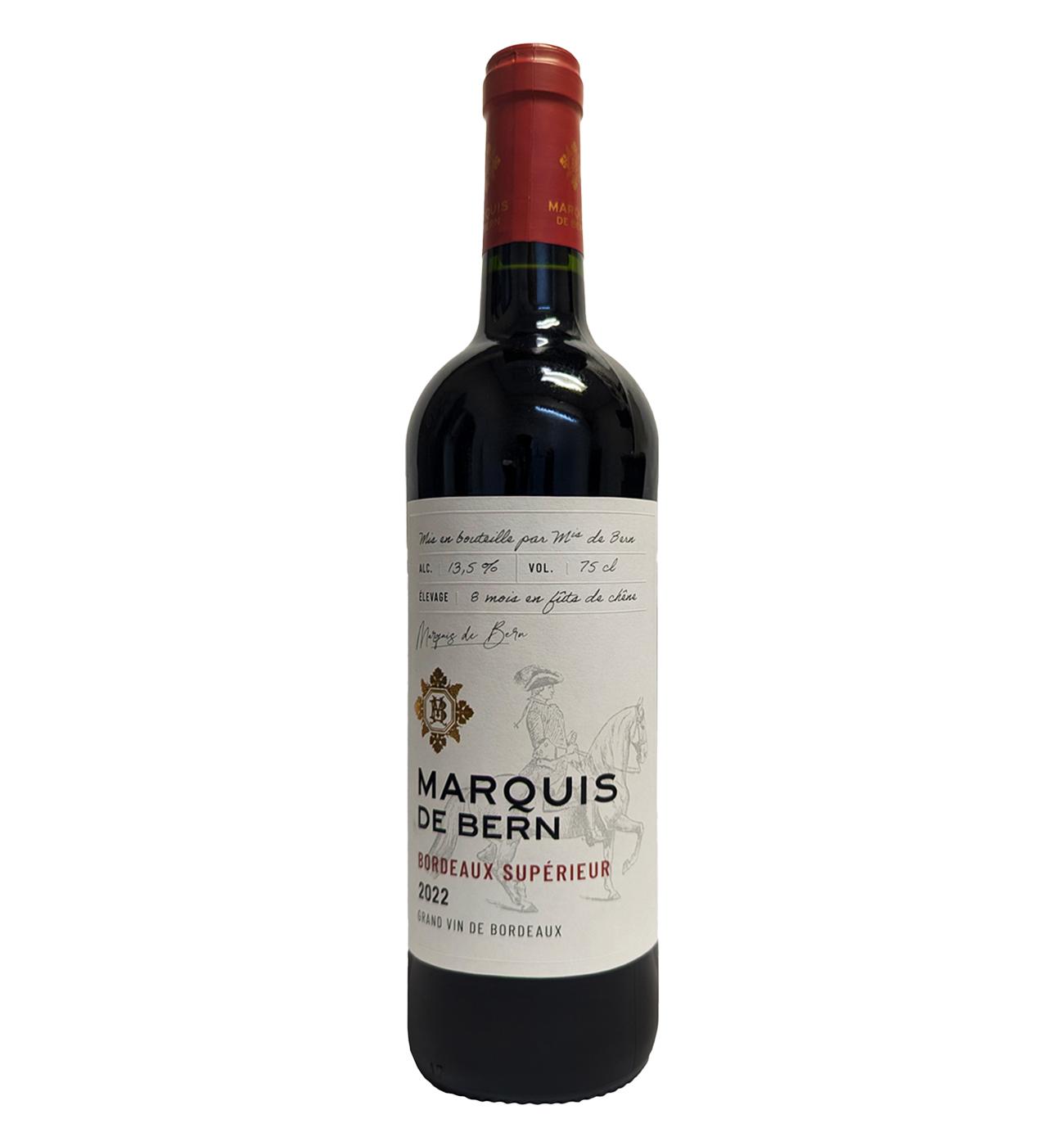 Marquis De Bern Bordeaux Superieur France Red Wine - Shop Wine at