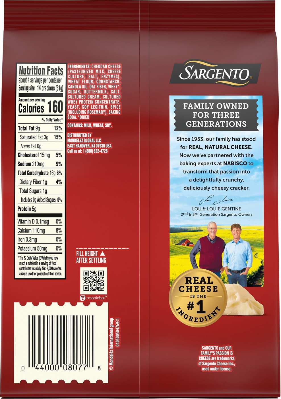 Sargento Cheese Bakes - Aged White Cheddar & Rosemary; image 2 of 5