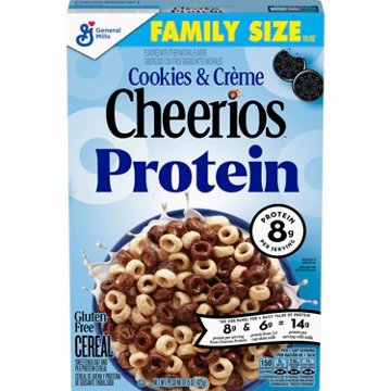 General Mills Cookies & Creme Protein Cheerios Cereal - Family Size