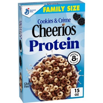 General Mills Cookies & Creme Protein Cheerios Cereal - Family Size