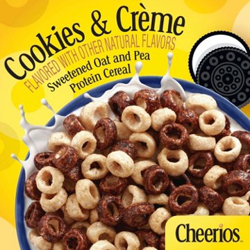 General Mills Cookies & Creme Protein Cheerios Cereal - Family Size