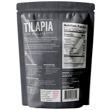 Moontail Frozen Tilapia Fish Fillets, 64 oz, 4 lb bag