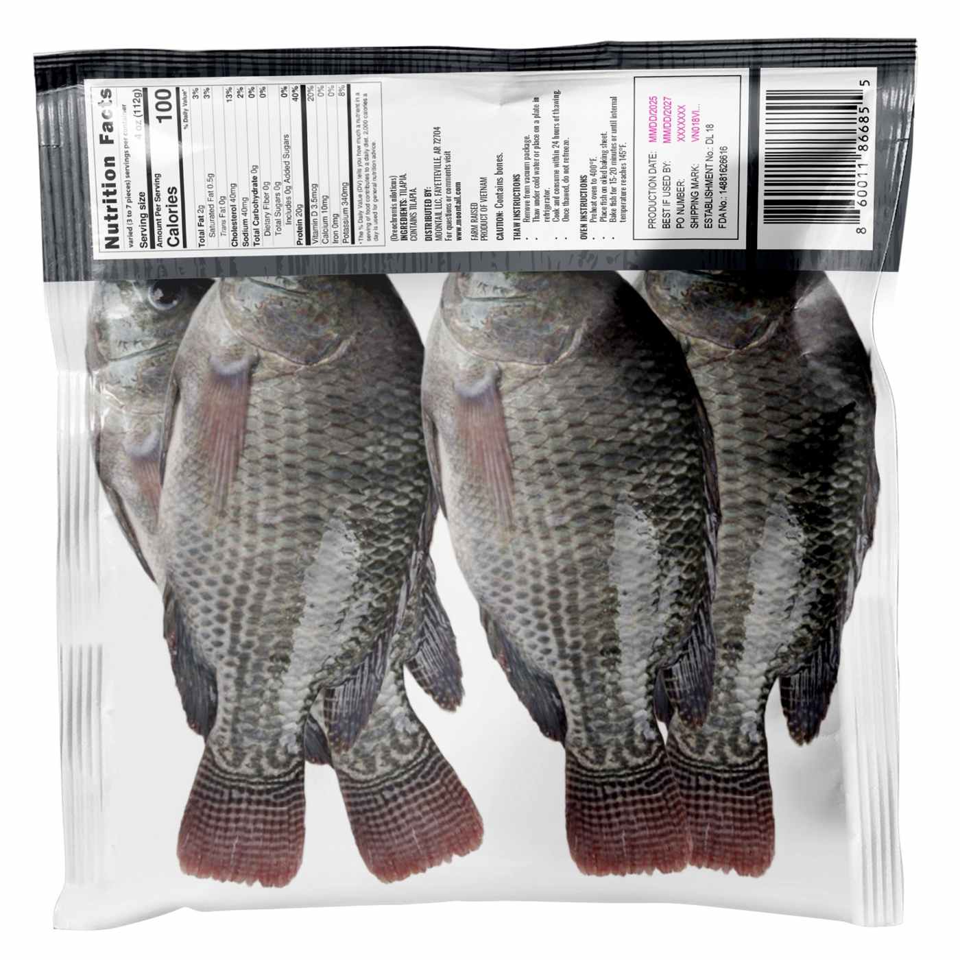Moontail Frozen Whole Tilapia Fish; image 2 of 2