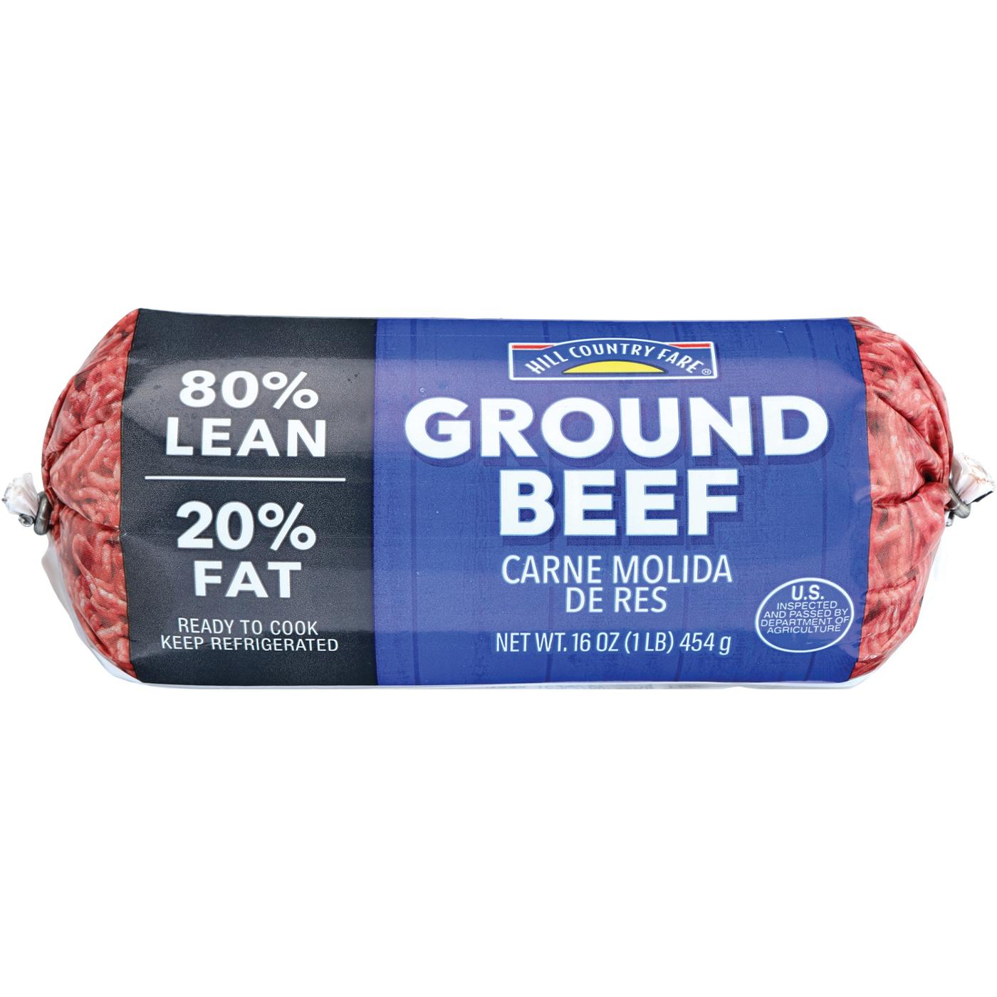 Hill Country Fare Ground Beef, 80% Lean; image 1 of 2