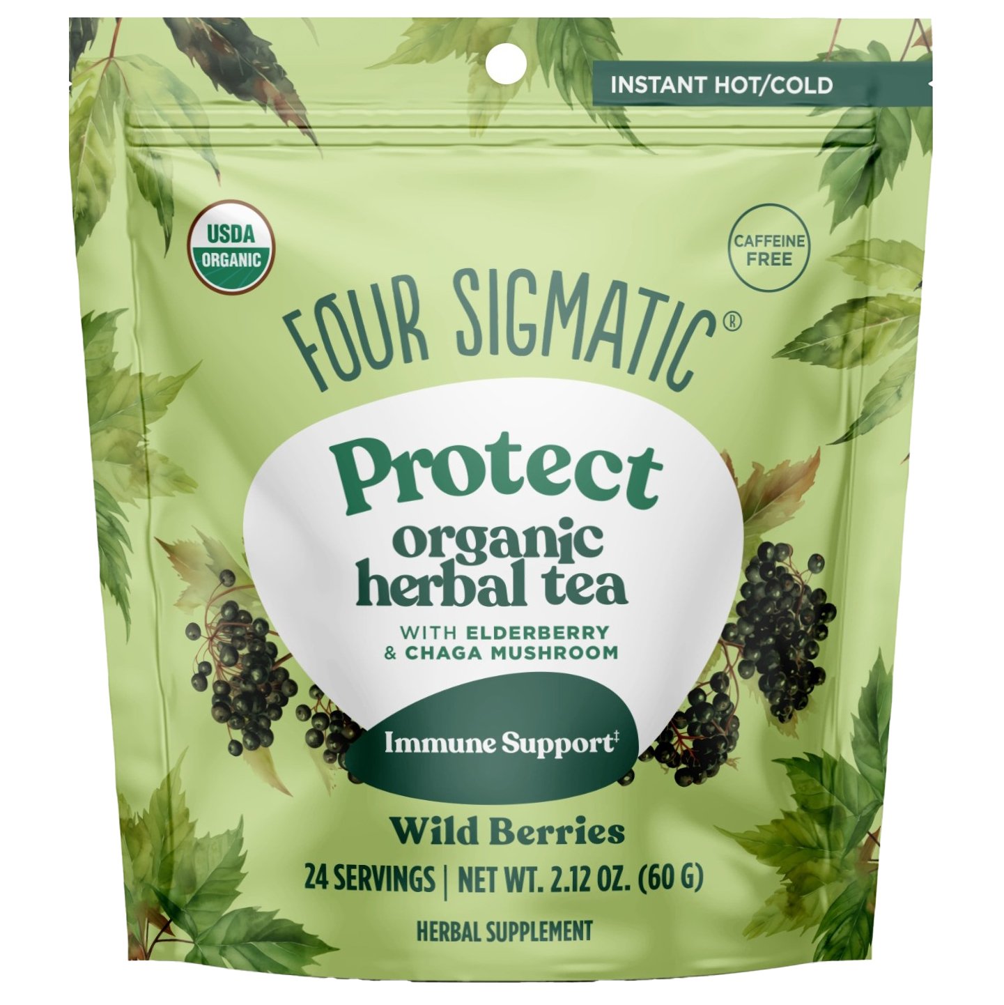 Four Sigmatic Protect Organic Herbal Tea - Wild Berries, 2.12 oz
