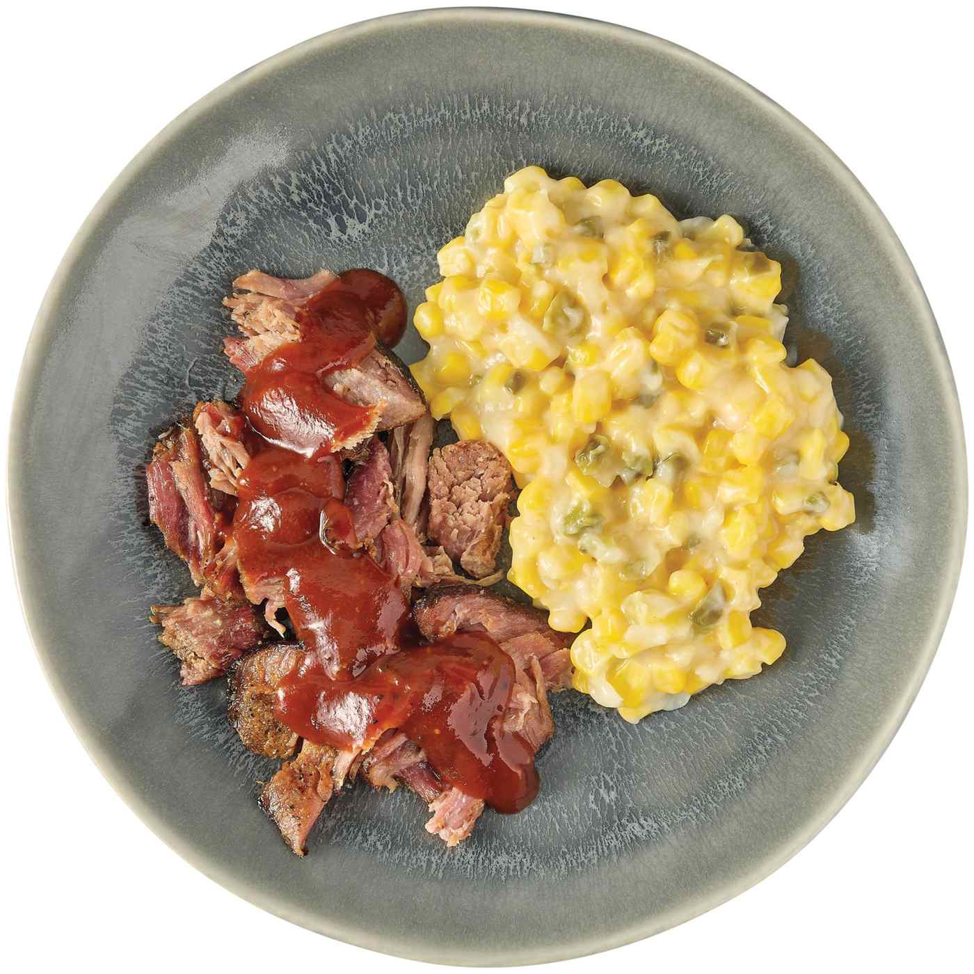 Meal Simple by H-E-B BBQ Pulled Pork & Jalapeno Cream Corn; image 3 of 4