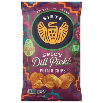 Siete Kettle Cooked Spicy Dill Pickle Potato Chips