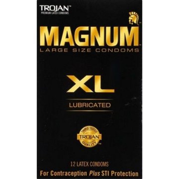 Trojan Magnum XL Lubricated Condoms, 12 ct