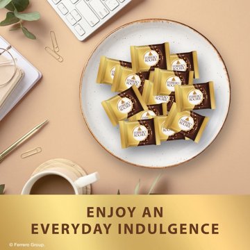 Ferrero Rocher Dark Chocolate Hazelnut Squares, 10 pc