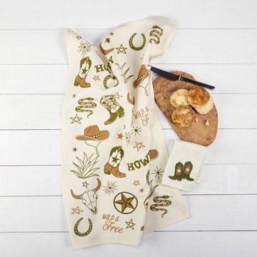MU Kitchen Wild West Kitchen Towel, 20" x 30"