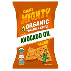Zack's Mighty Organic Avocado Oil Tortilla Chips - Lime, 7.5