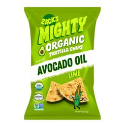 Zack's Mighty Organic Avocado Oil Tortilla Chips - Nacho, 7.5 oz
