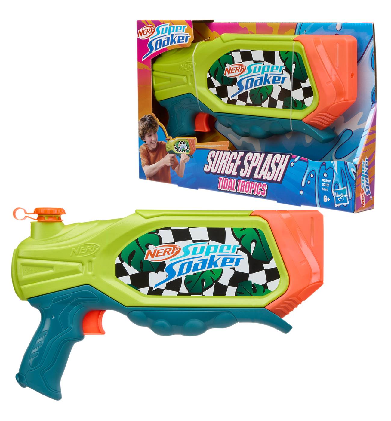 Nerf Super Soaker Surge Splash Tidal Tropics Water Blaster; image 2 of 2