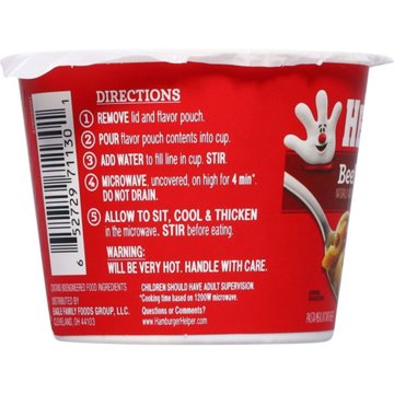 Hamburger Helper Beef Pasta Cup