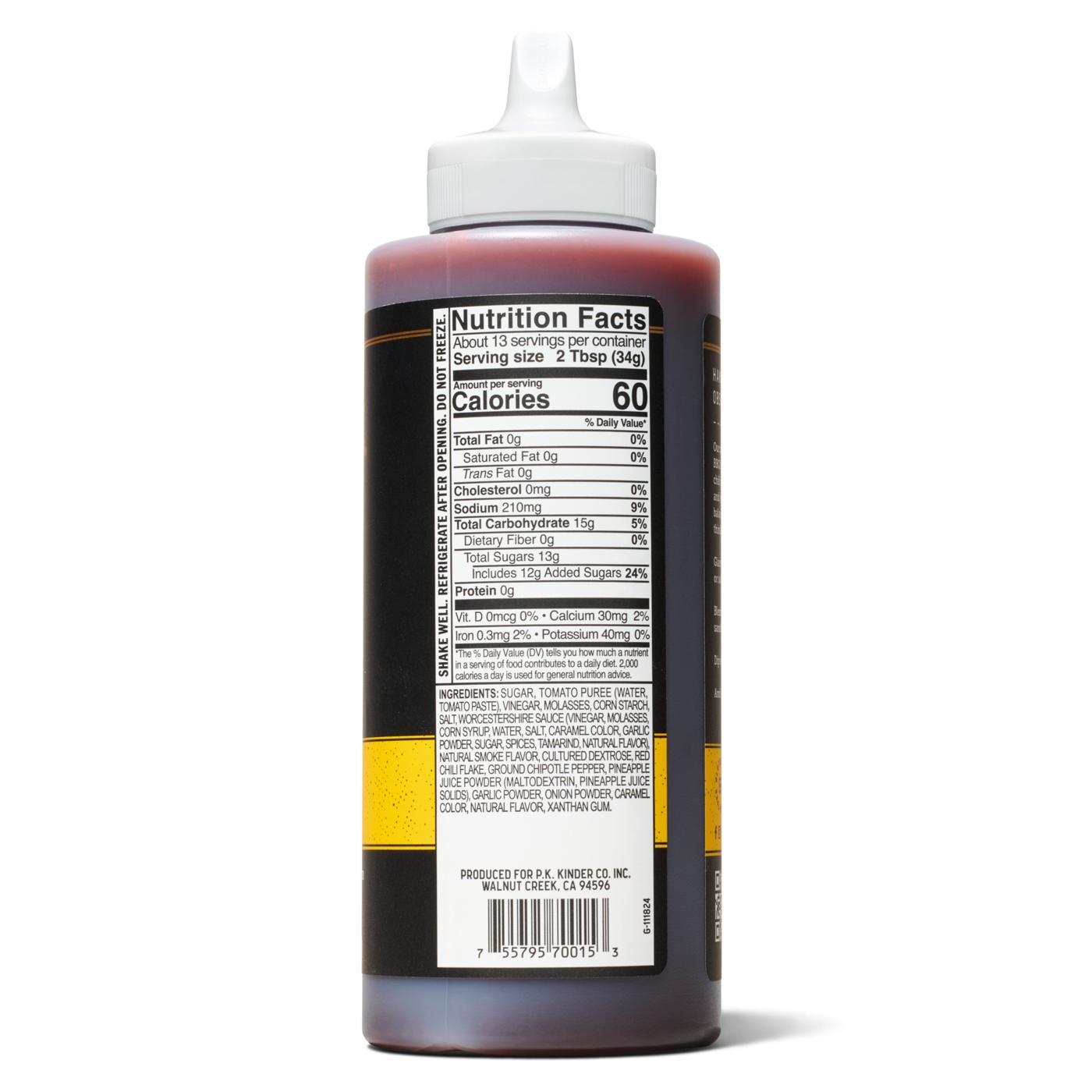 Kinder's Gold Label BBQ Sauce - Chipotle Pineapple; image 3 of 5