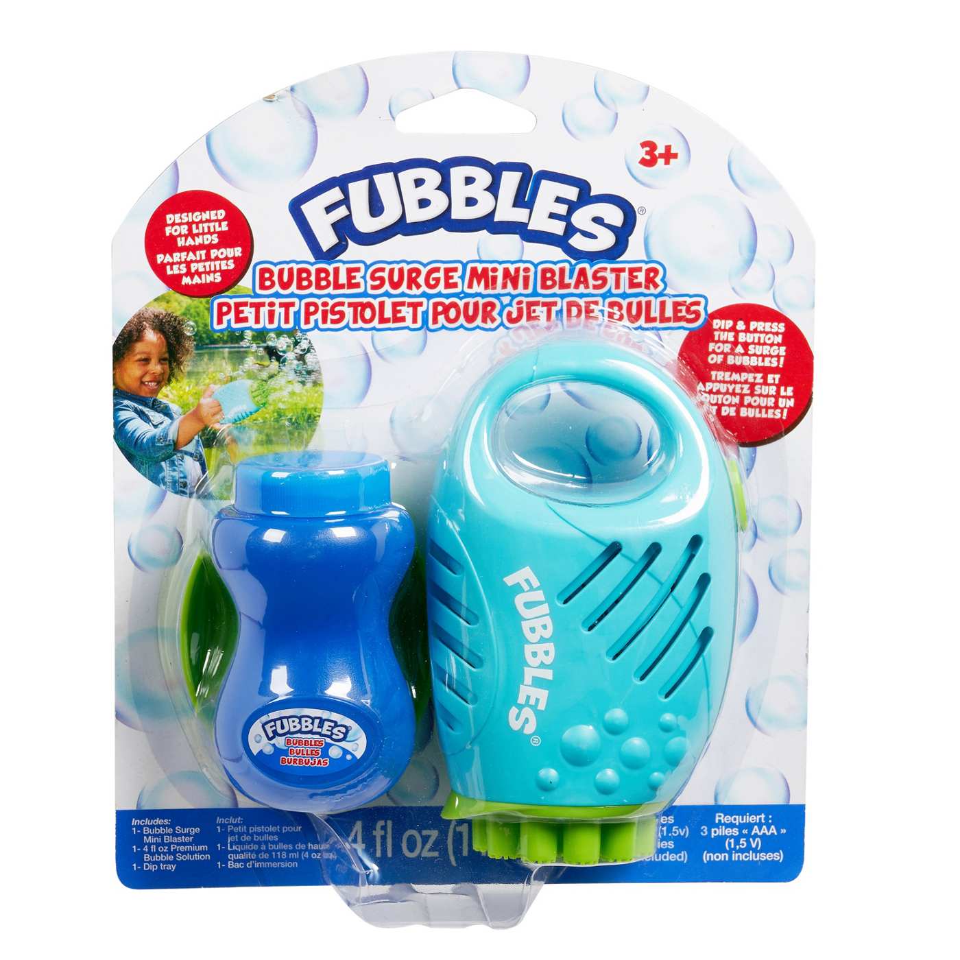 Fubbles Bubble Surge Mini Blaster - Assorted Colors; image 2 of 2