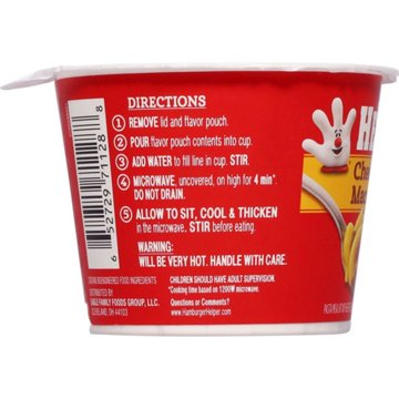 Hamburger Helper Cheeseburger Macaroni Cup