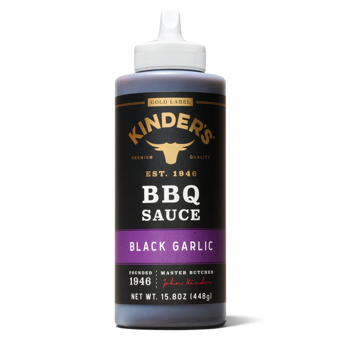 Kinder's Gold Label BBQ Sauce - Black Garlic; image 1 of 5