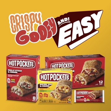 Hot Pockets Bacon, Egg & Cheese Frozen Breakfast Sandwiches, 4 ct