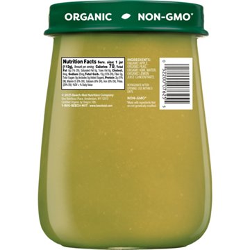 Beech-Nut Organics Baby Food - Apple, Pea & Kiwi, 4 oz
