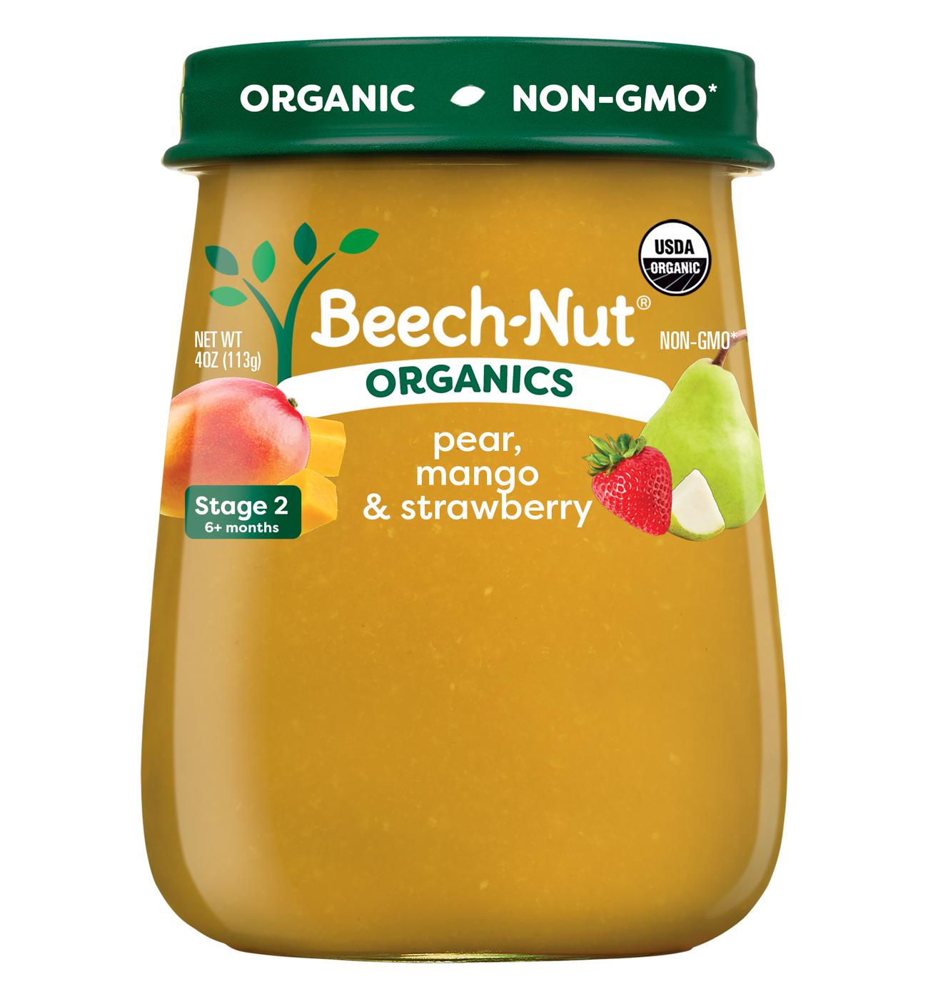 Beech-Nut Organics Baby Food - Pear Mango & Strawberry; image 1 of 2