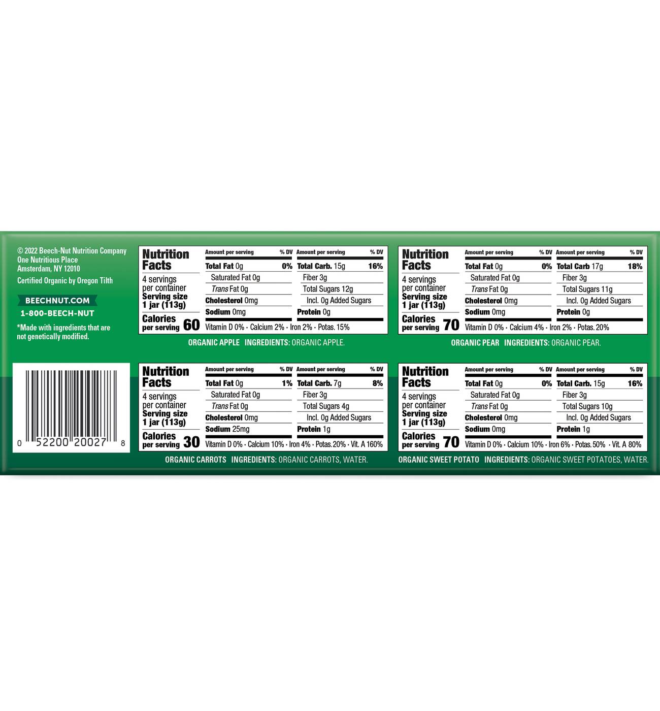 Beech-Nut Organics Baby Food - Variety Pack; image 2 of 2