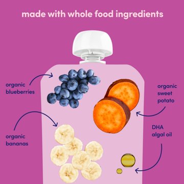 Cerebelly Dairy Free Smoothie - Sweet Potato Banana & Blueberry
