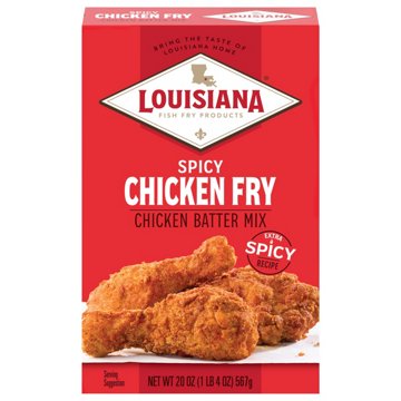Louisiana Fish Fry Products Spicy Chicken Fry Batter Mix, 20 oz