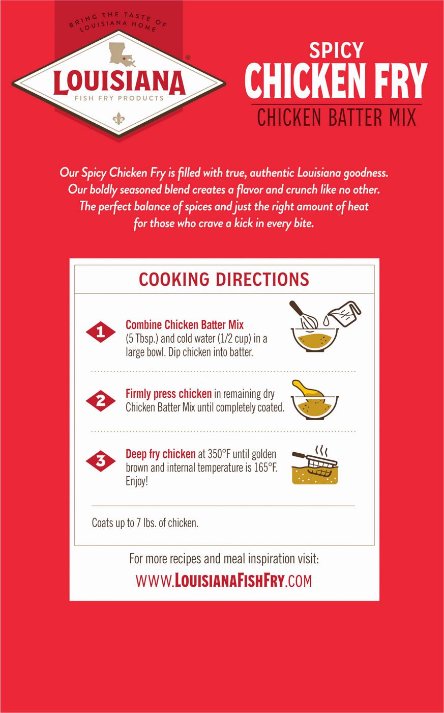 Louisiana Fish Fry Products Spicy Chicken Fry Batter Mix; image 3 of 4
