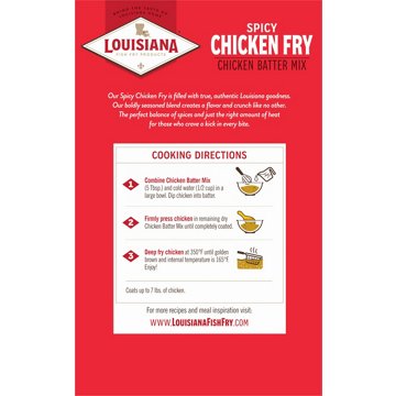 Louisiana Fish Fry Products Spicy Chicken Fry Batter Mix, 20 oz