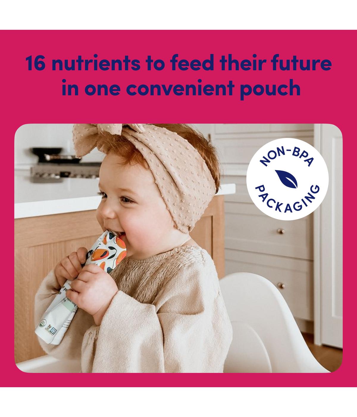 Cerebelly Dairy Free Organic Smoothie Pouch - Spinach Strawberry Banana; image 2 of 6