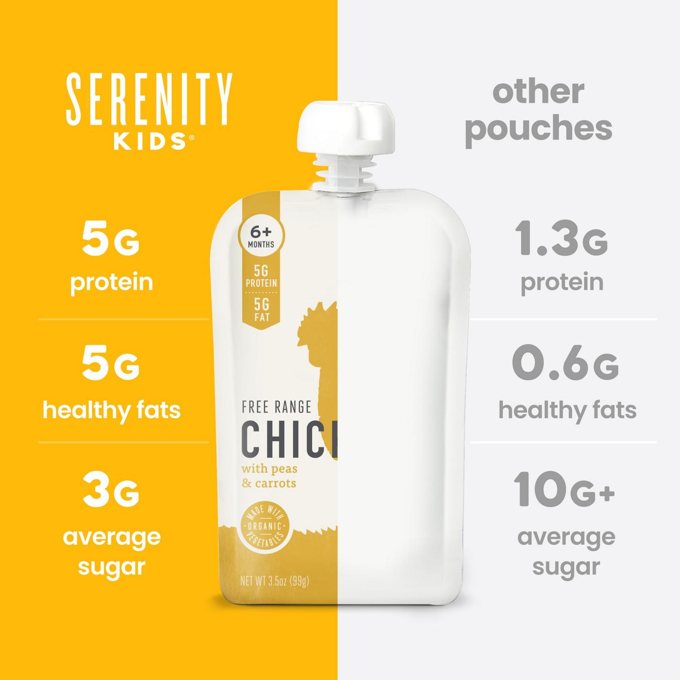 Serenity Kids Organic Baby Food Pouches, Value Pack - Beef & Chicken; image 2 of 11