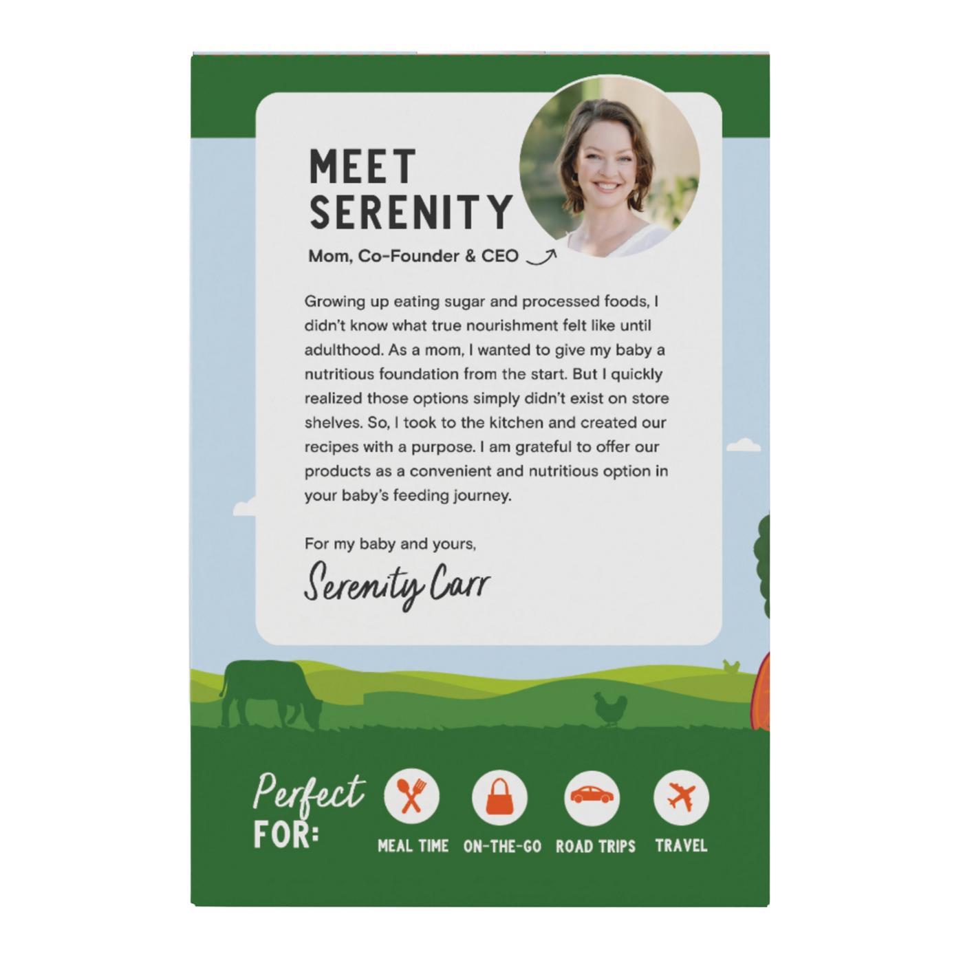 Serenity Kids Organic Baby Food Pouches, Value Pack - Beef & Chicken; image 4 of 11