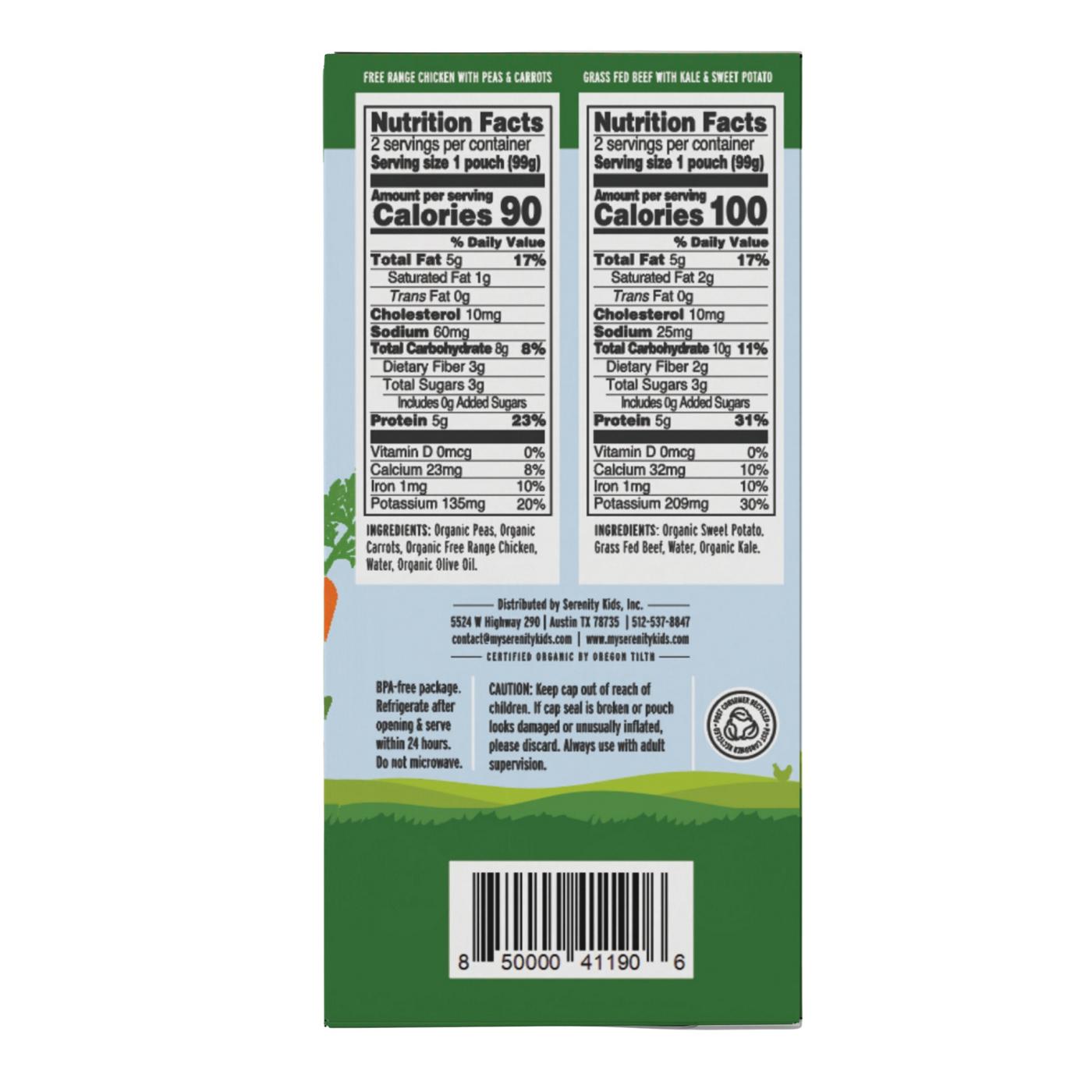Serenity Kids Organic Baby Food Pouches, Value Pack - Beef & Chicken; image 6 of 11