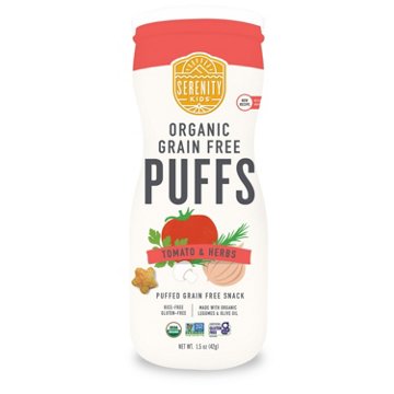 Serenity Kids Grain Free Puffs - Tomato & Herbs