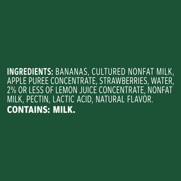 Outshine Fruit & Yogurt Smoothies - Banana Strawberry, 3.5 oz Pouches