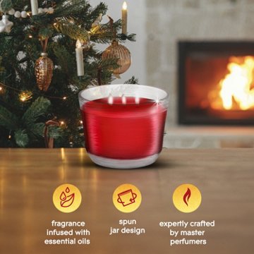 Glade 3-Wick Candle Jar - Warm Apple & Spices, 6.8 oz