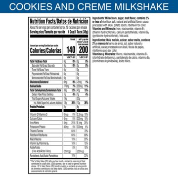Kellogg's Frosted Flakes Cookies & Creme Milkshake Cereal - Family Size